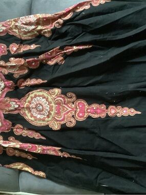 Angie Pink and Cream Swirled Boho Skirt